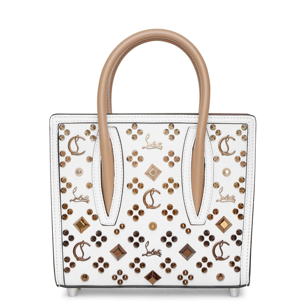 Christian Louboutin, Paloma S Mini white leather tote bag