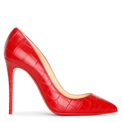 Pigalle Follies 100 red leather pumps