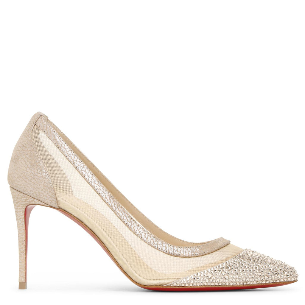 Christian Louboutin Galativi strass 85 nude pumps Savannahs
