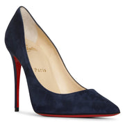 Kate 100 midnight blue suede pumps