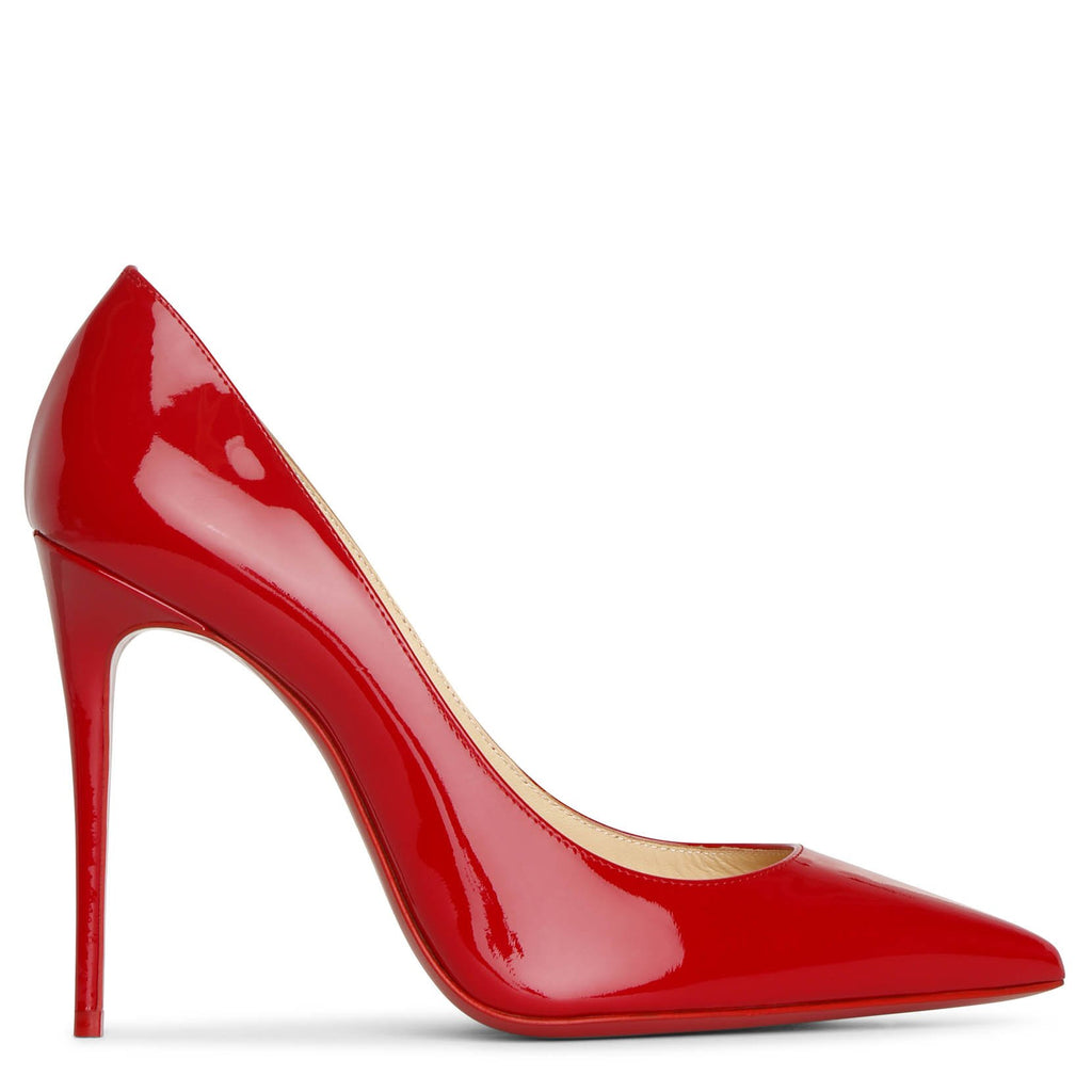 CHRISTIAN LOUBOUTIN Kate 100 iridescent leather pumps