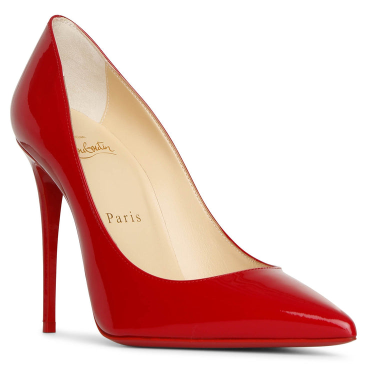 Christian Louboutin Kate 100 Patent Pump in Red