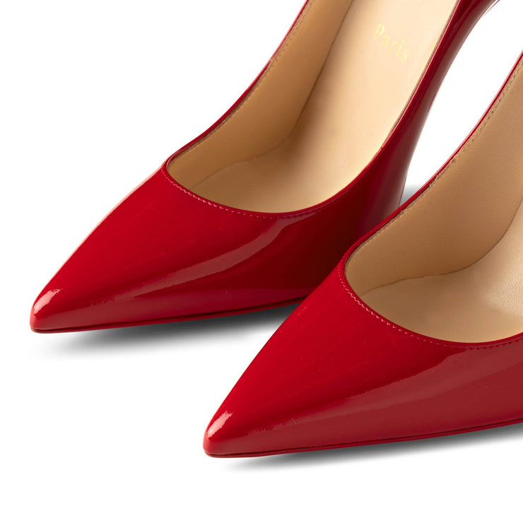 Christian Louboutin Kate 100 Black Leather Red Lining Heels – AvaMaria