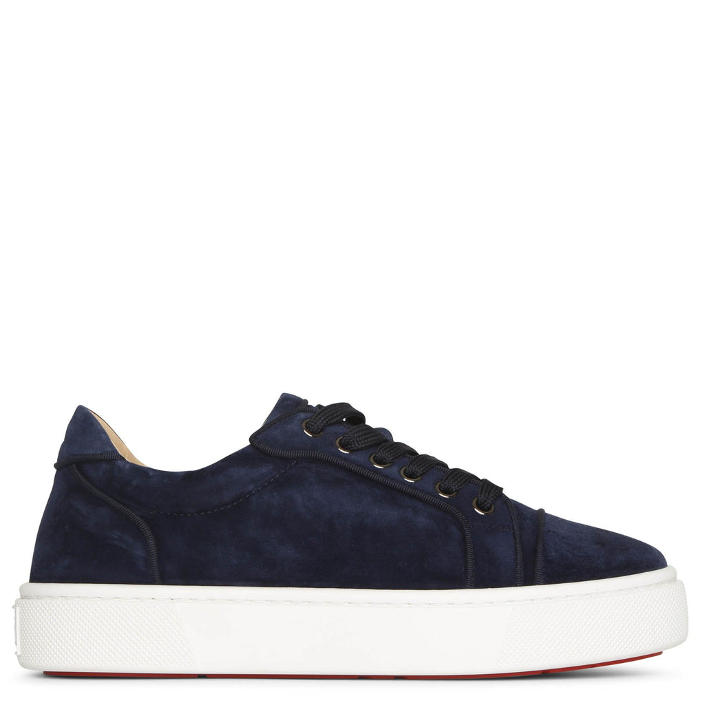 Christian Louboutin, Vieira 2 orlato navy blue suede sneakers