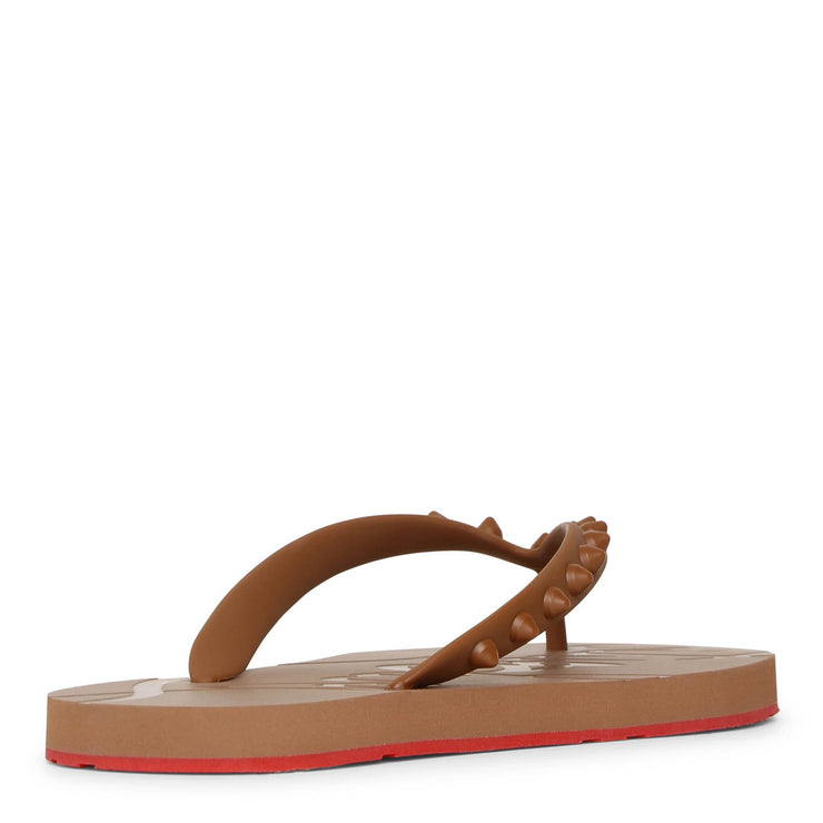 Loubi Flip thong sandals in red - Christian Louboutin
