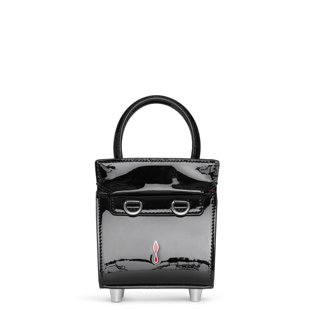 Christian Louboutin | Paloma Top Handle Nano patent black bag