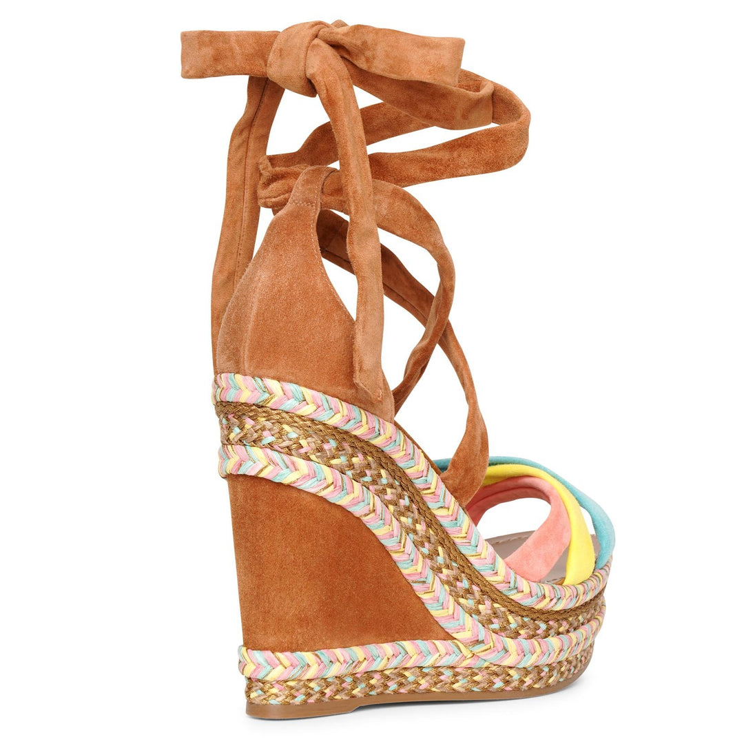 Christian Louboutin | Lagoadonna 120 suede wedge espadrilles