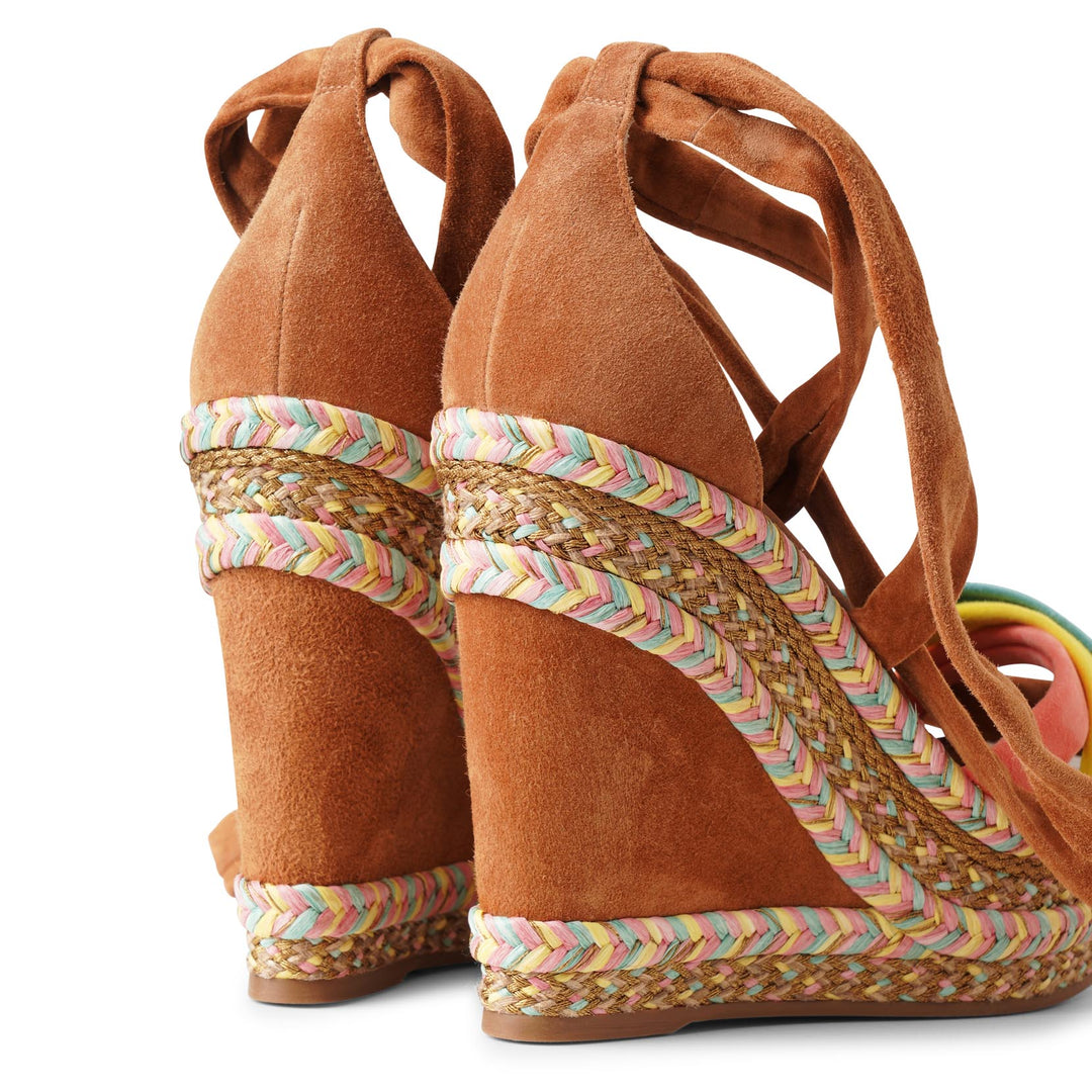 Christian Louboutin | Lagoadonna 120 suede wedge espadrilles