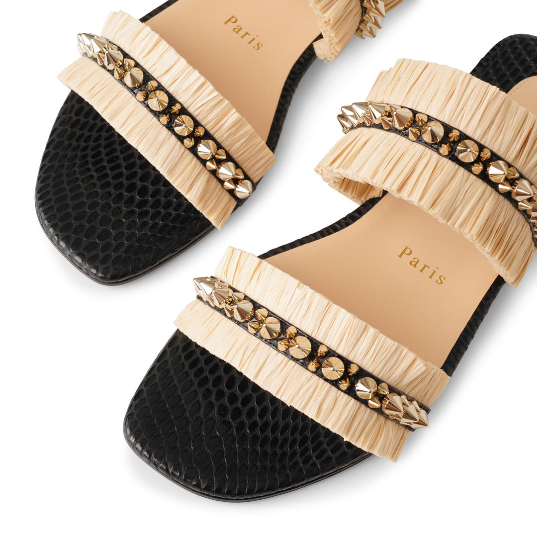 Marivodu サンダル◇Christian Louboutin O Marilyn 85 leather sandals in black - Christian Louboutin