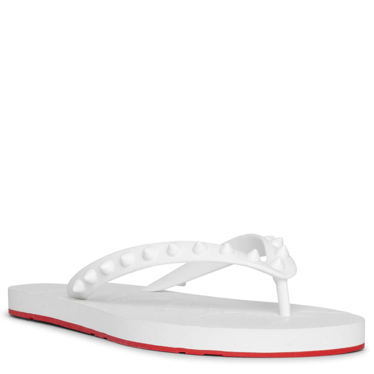 Loubi flip donna white sandals