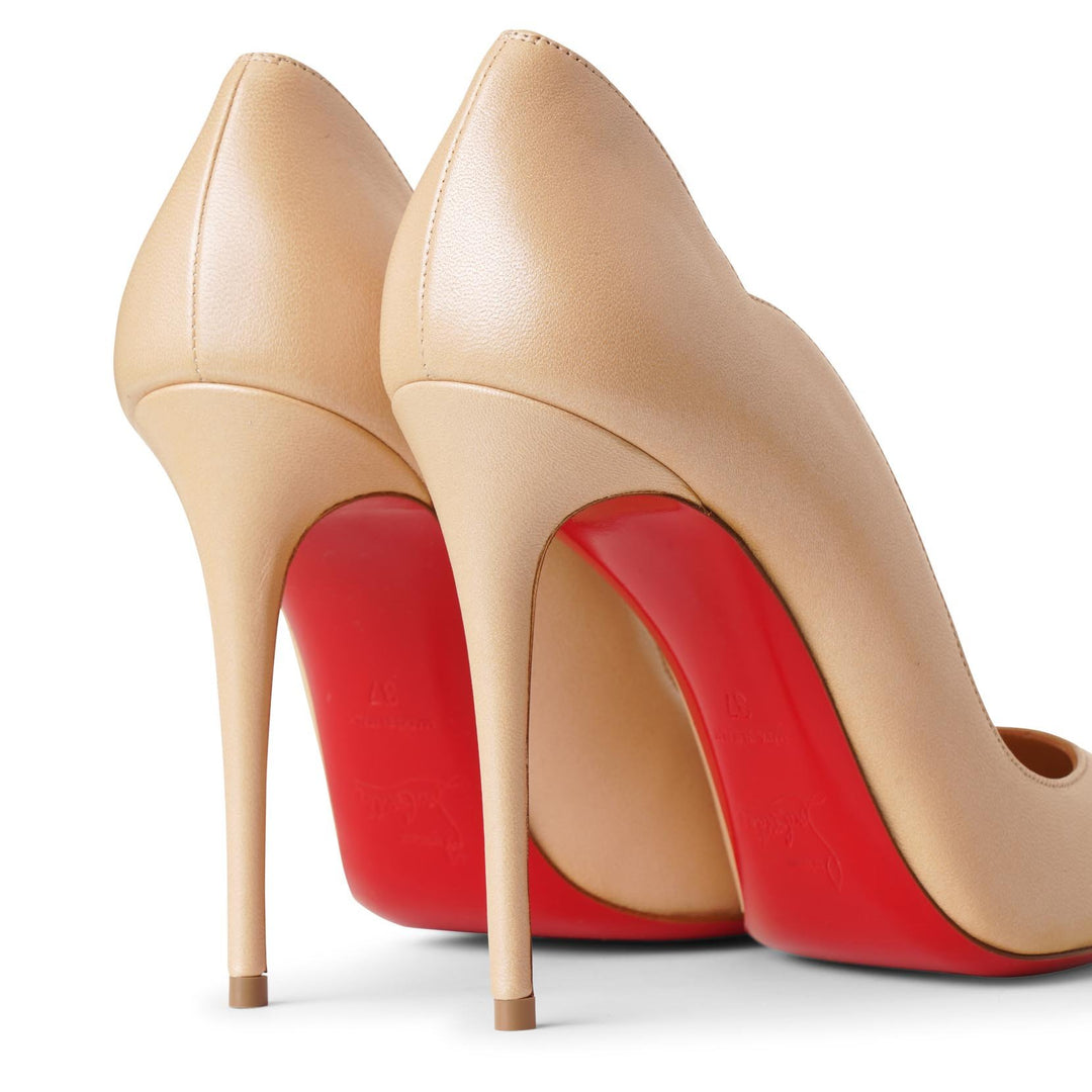Christian Louboutin | Hot Chick 100 beige nappa pumps | Savannahs
