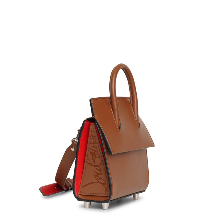CHRISTIAN LOUBOUTIN: Cabata bag in grained leather - Nude