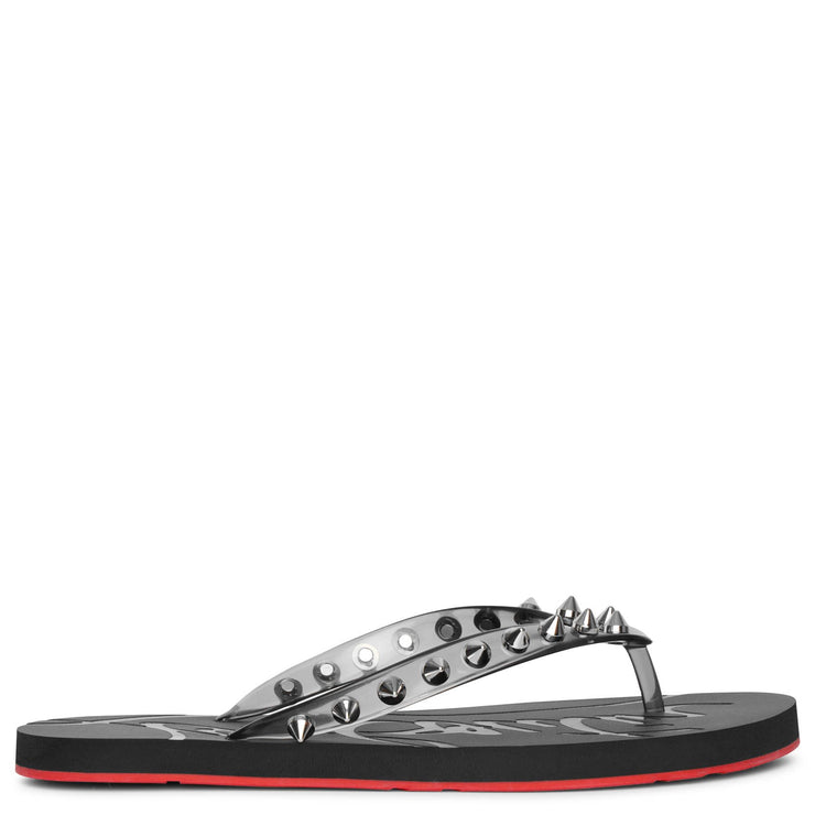 Christian Louboutin | Loubi Flip donna flat smoke | Savannahs