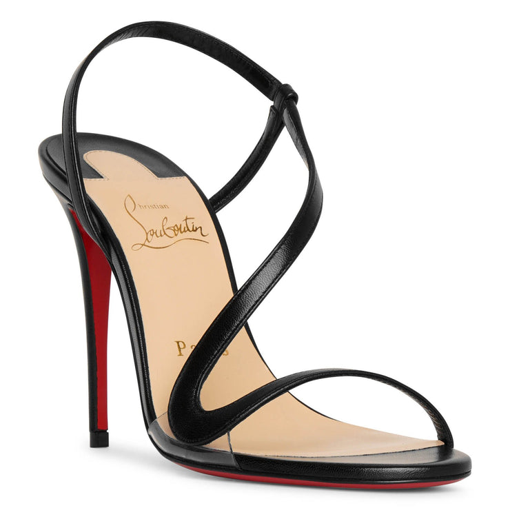 Christian Louboutin | Rosalie 100 black leather sandals | Savannahs