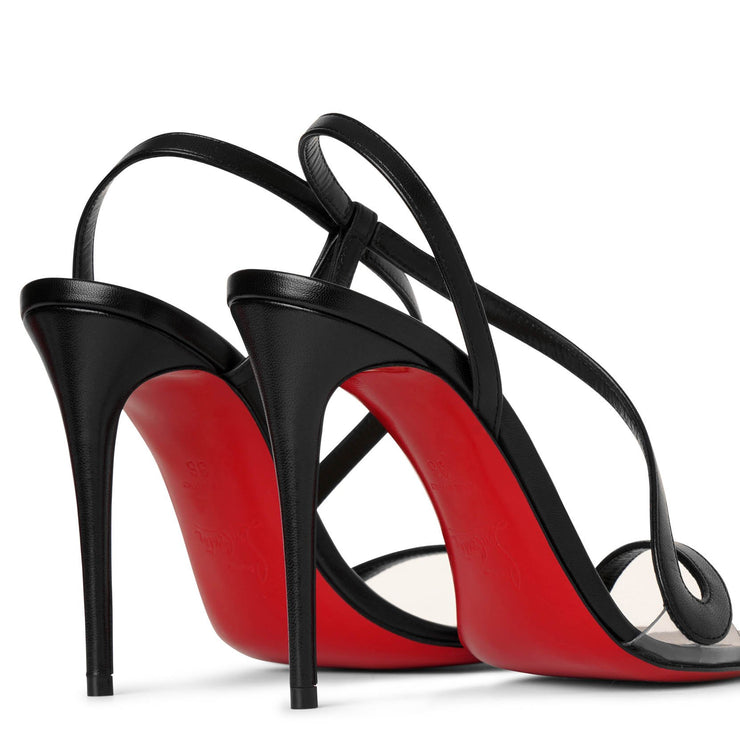 Christian Louboutin - Rosalie 100 Leather Sandals - Womens - Black