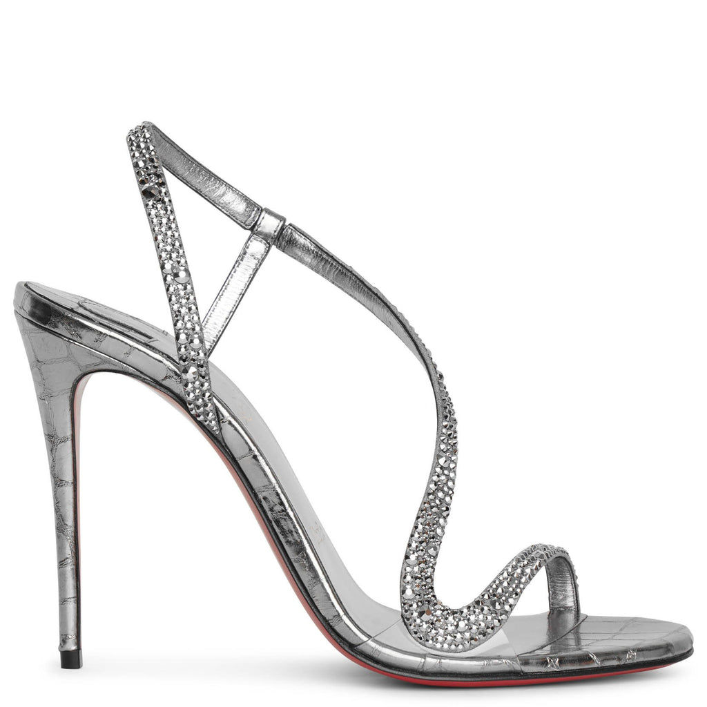 Rosalie Strass Embellished Sandals in Gold - Christian Louboutin