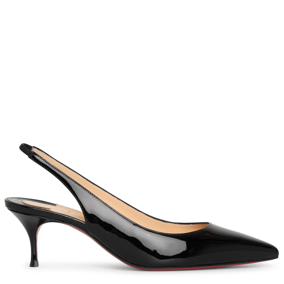 Christian Louboutin | Kate sling 55 patent black pumps | Savannahs