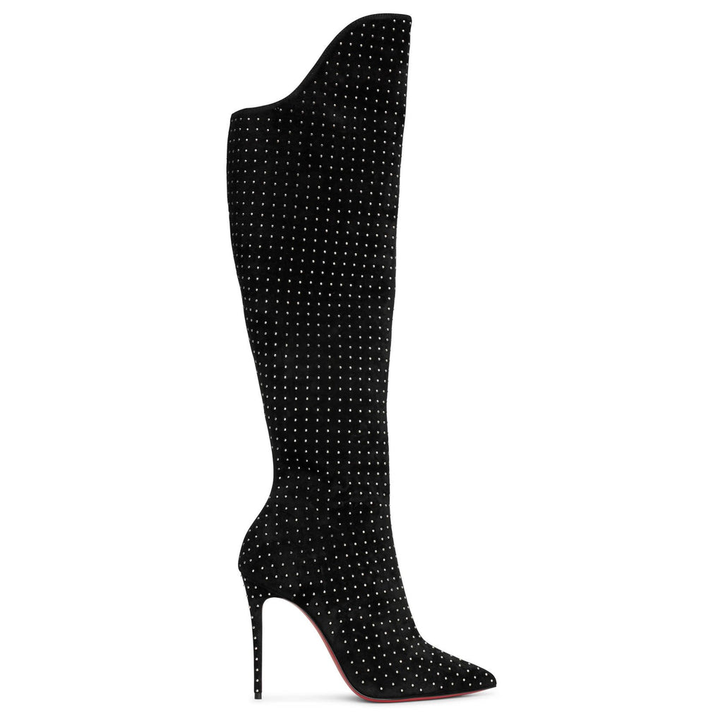 Christian Louboutin Alta Botta Plume 100 suede boots Savannahs
