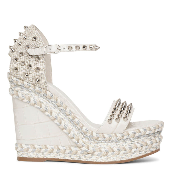 送料無料 いくらから Louboutin Christian | Savannahs | craie ali calf 120 Madmonica 靴