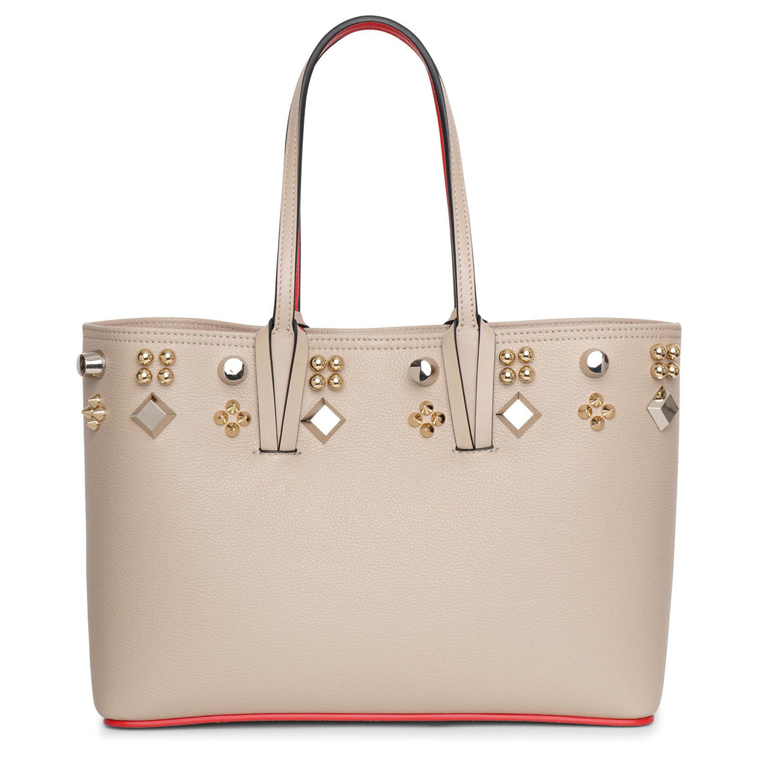 【関税&送料込】Christian Louboutin Beige Leather Cabata Sma Cabata Small leather tote bag in beige - Christian Louboutin
