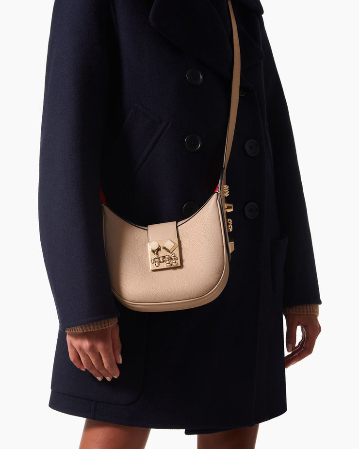Christian Louboutin Carasky Small Studded Leather Hobo Bag