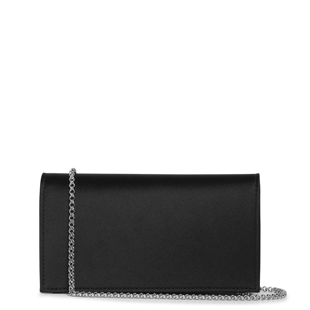 ★クリスチャンルブタン★Loubi54 ブラックグリッタークラッチ Loubi54 - Clutch - Crepe satin and crystal embroidery