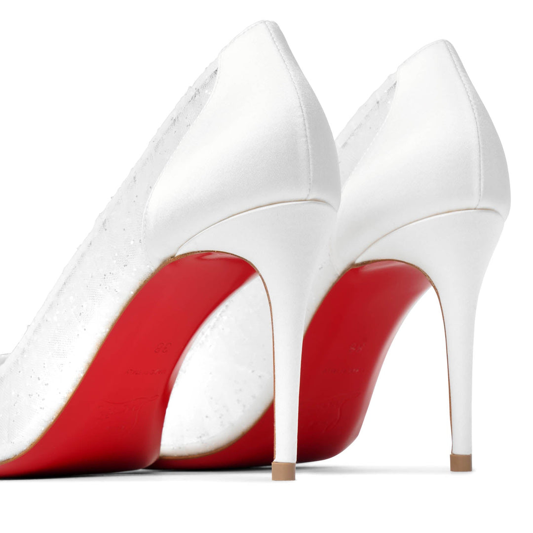 Christian Louboutin | Kate draperia 85 white pumps | Savannahs