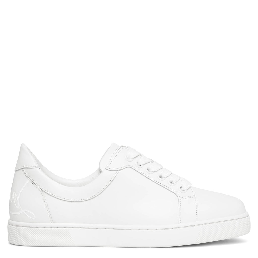 Christian Louboutin Women's Astroloubi Leather Low-top Sneakers - White - Size 8