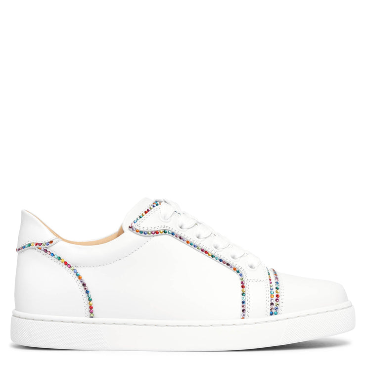 CHRISTIAN LOUBOUTIN: Astroloubi sneakers in leather and mesh - White