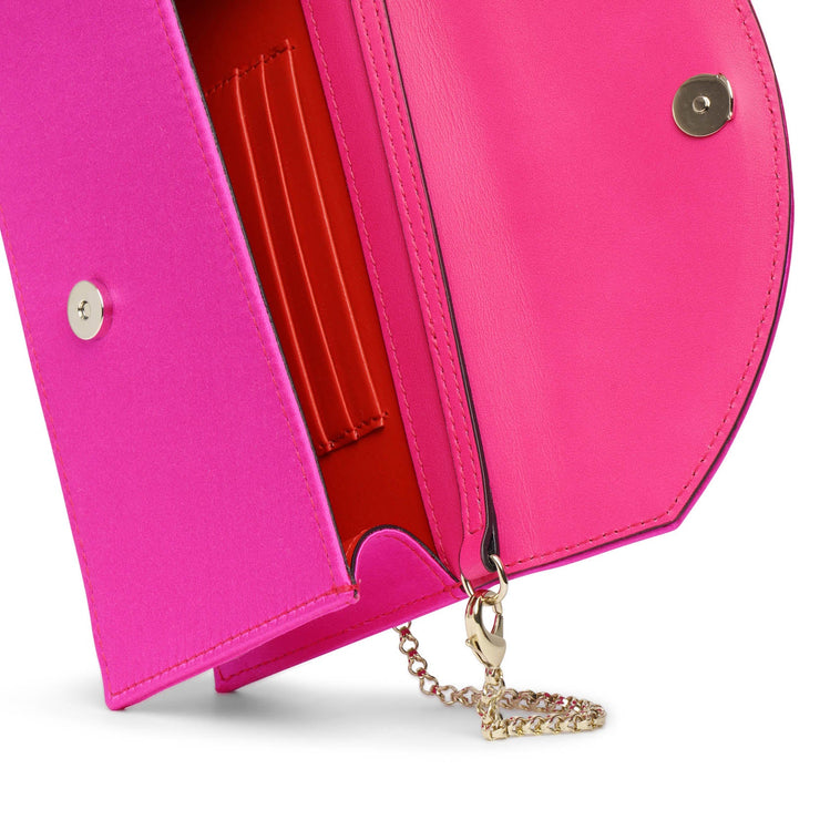 Loubi 54 Satin Shoulder Bag in Pink - Christian Louboutin