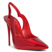 Hot Chick sling 100 red patent pumps