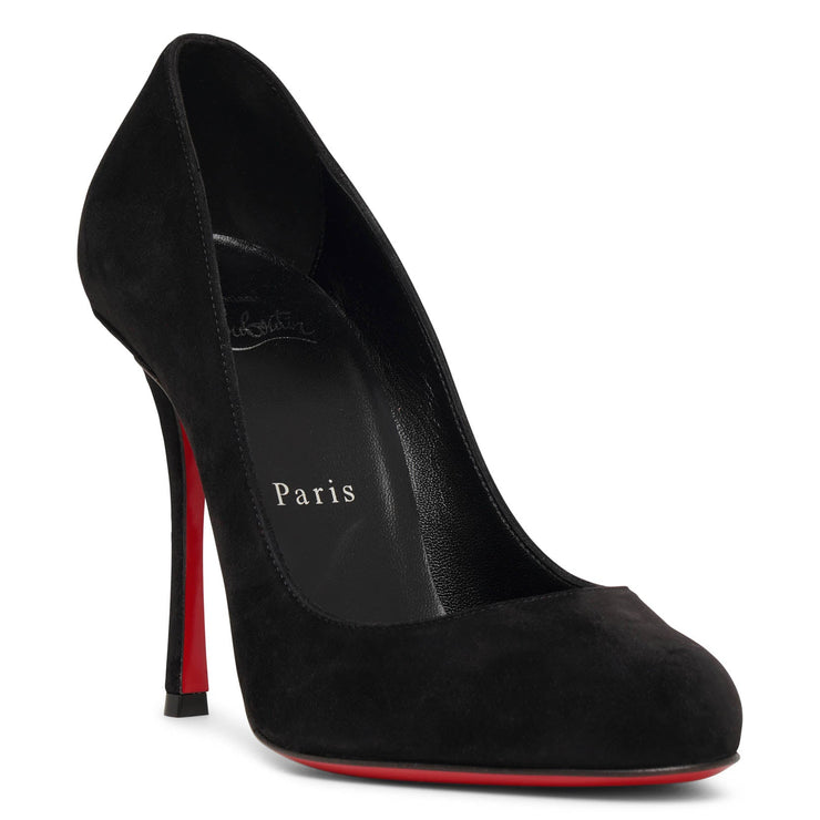 Christian Louboutin Dolly Patent Red Sole Pumps Black