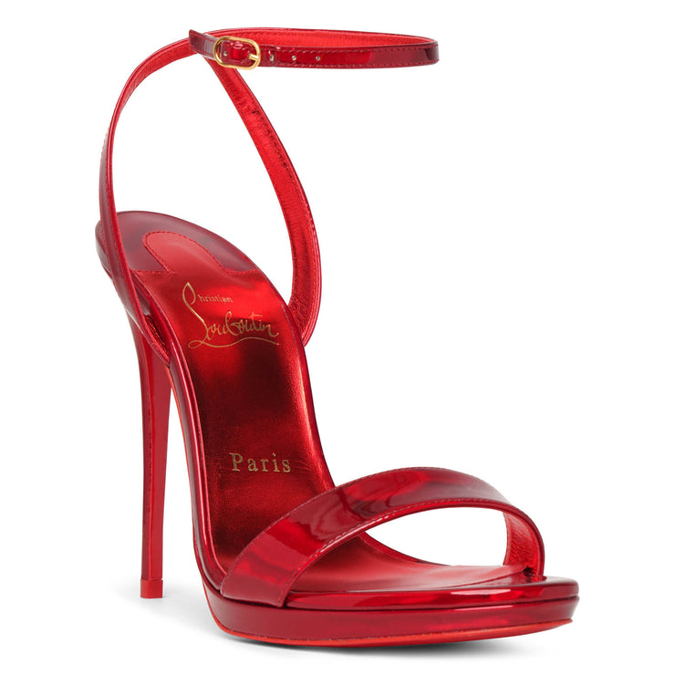 Loubi Queen 120 red patent sandals