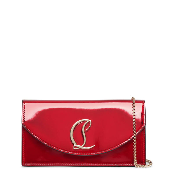 Christian Louboutin Clutch bags Dark red Patent leather ref.994613