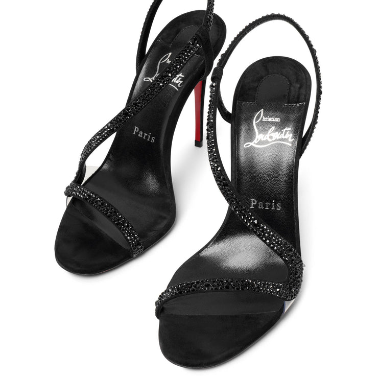Christian Louboutin Rosalie Leather Sandals 100 - Black - 37
