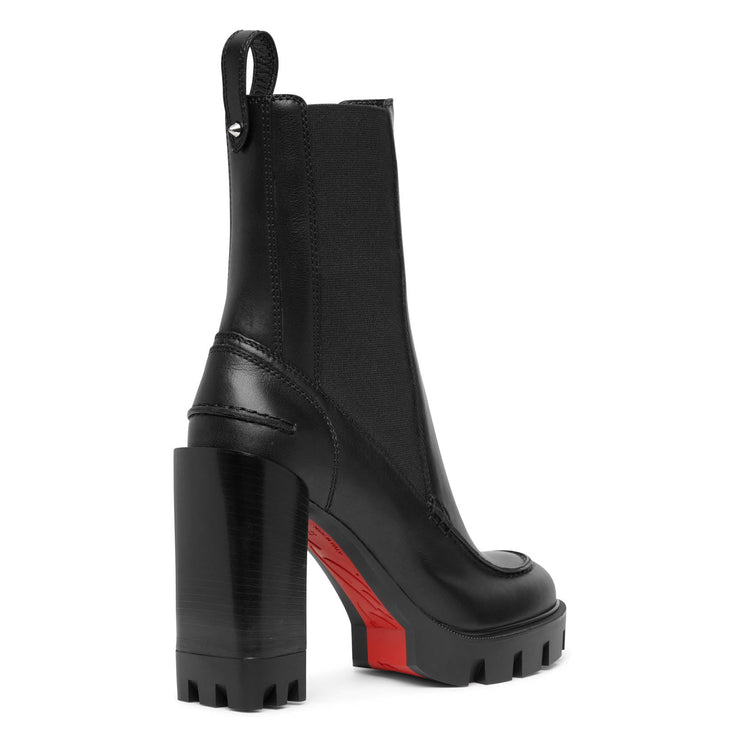Christian Louboutin GLORY BOOTY 100 Speckled Rubber Lug Heel Chelsea Boots  $1195