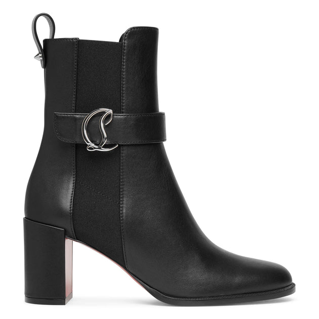 Christian Louboutin | CL chelsea 70 black leather ankle boots | Savannahs