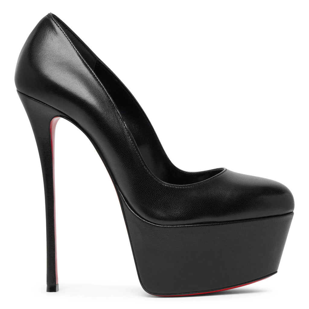 Bianca heels Christian Louboutin Black size 38.5 EU in Suede