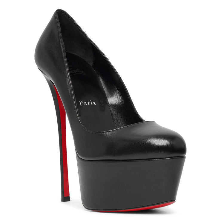 Christian Louboutin Black Patent Leather Wawy Dolly Pumps Size 38