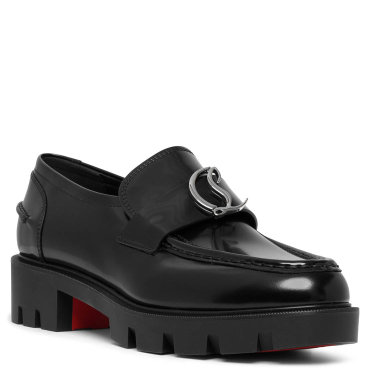 Christian Louboutin LOCK ME MOC Turnlock Leather Loafer Flat Shoes
