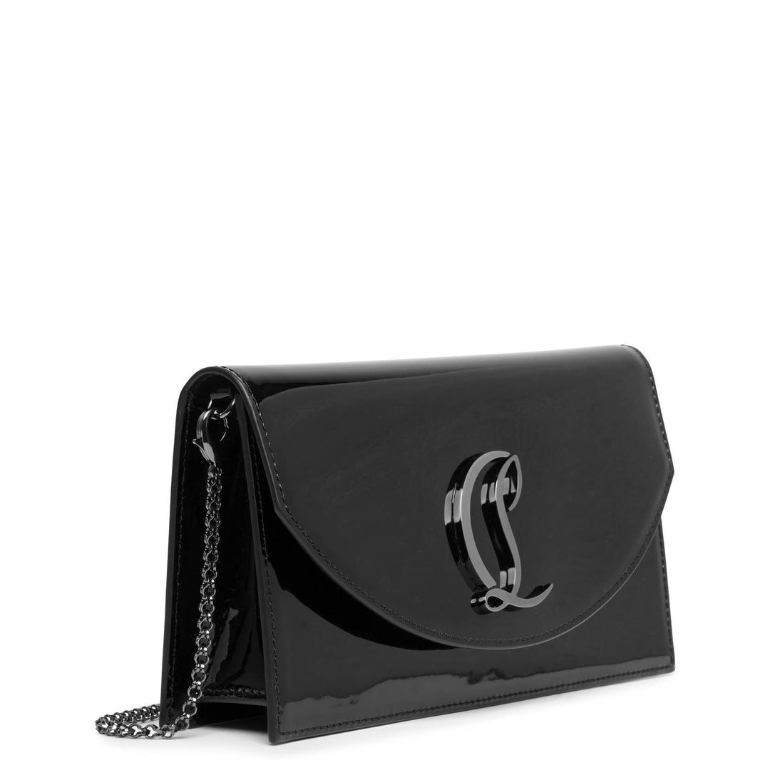 Black patent clutch best sale