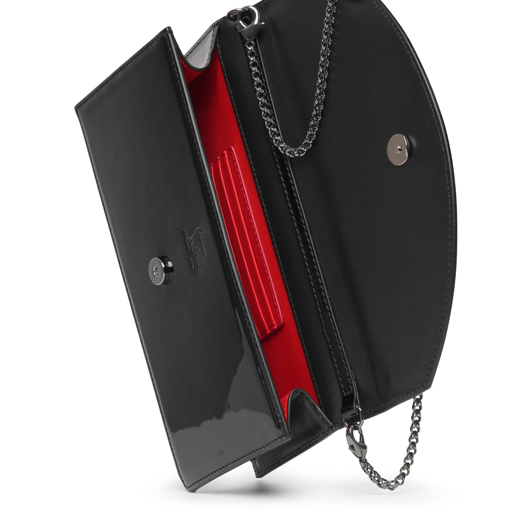 Christian Louboutin | Loubi54 Black Patent Clutch | Savannahs