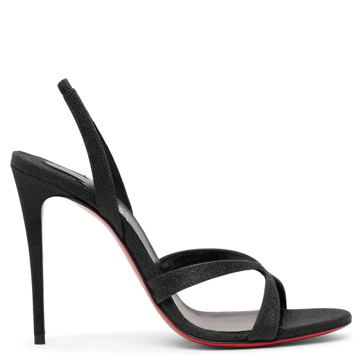 Christian Louboutin | Emilie 100 black glitter sandals |