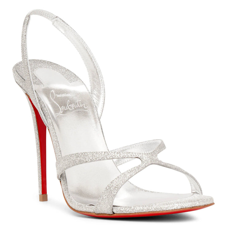 Silver sales sparkly louboutins