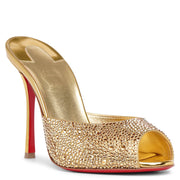 Me Dolly 100 gold crystal mules