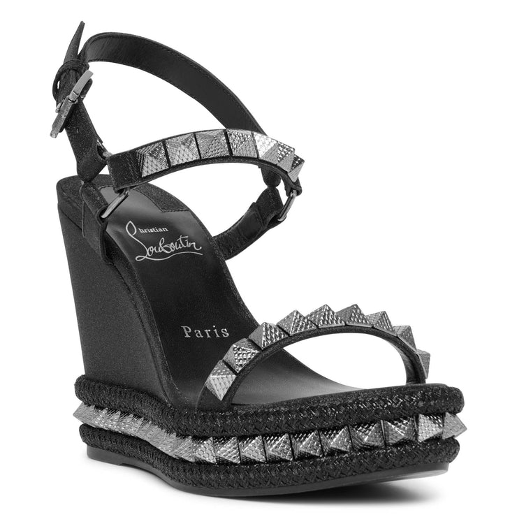 Christian Louboutin Bodrum 110 Wedge Sandals in Black