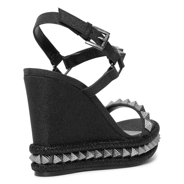 Christian Louboutin Bodrum 110 Wedge Sandals in Black