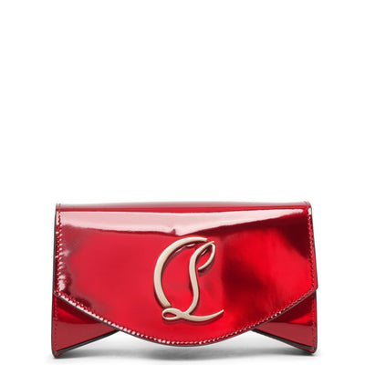 Loubi54 small red patent crossbody bag