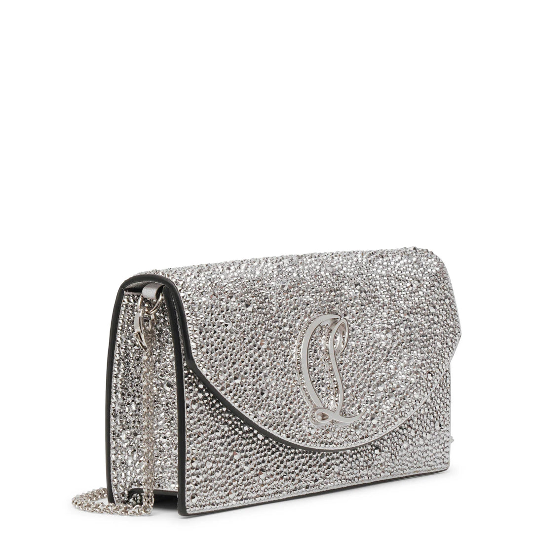 Christian Louboutin | Loubi54 small silver crystal crossbody Christian Louboutin | Loubi54 small silver crystal crossbody