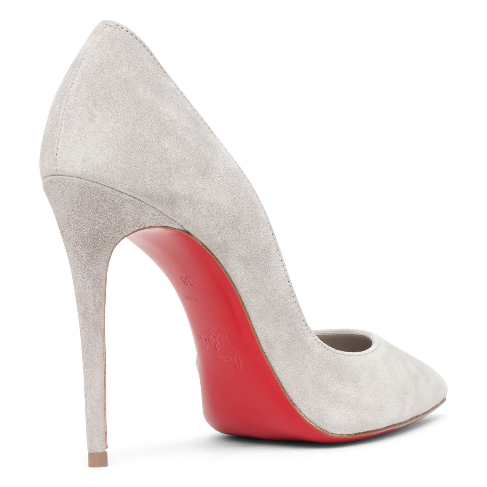 Christian Louboutin Iriza 100 grey suede pumps Savannahs